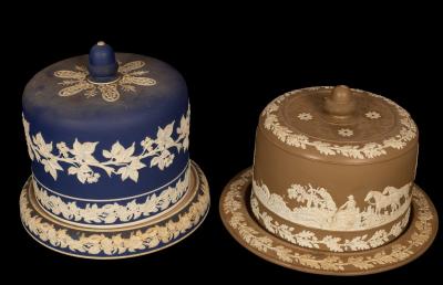 A blue glaze Jasperware stilton