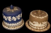 A blue glaze Jasperware stilto