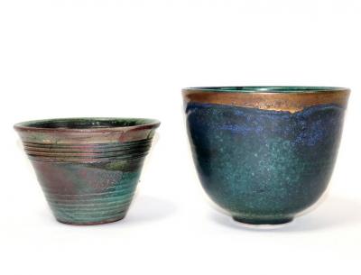 A blue-green glaze bowl with