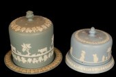 A blue Jasperware stilton chee