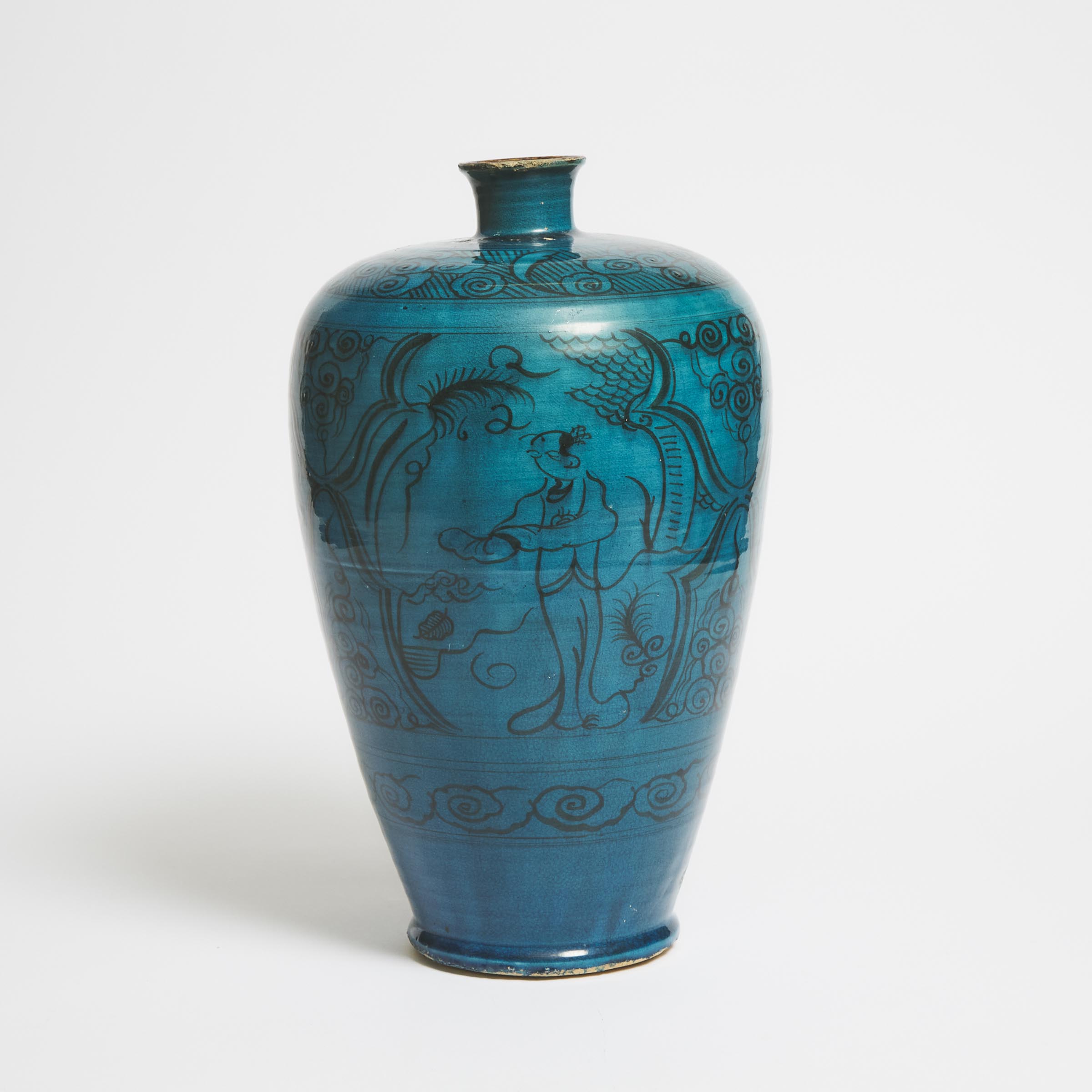 A Blue Turquoise-Glazed Cizhou