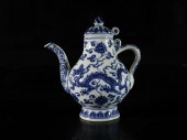 A BLUEAND WHITE 'DRAGON' EWERA