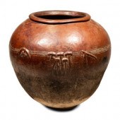 A Bobo Earthenware Storage Con