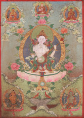 A BODHISATTVA TANGKA<br>A BODH