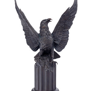 A Boehm Bronze Eagle 20th Century