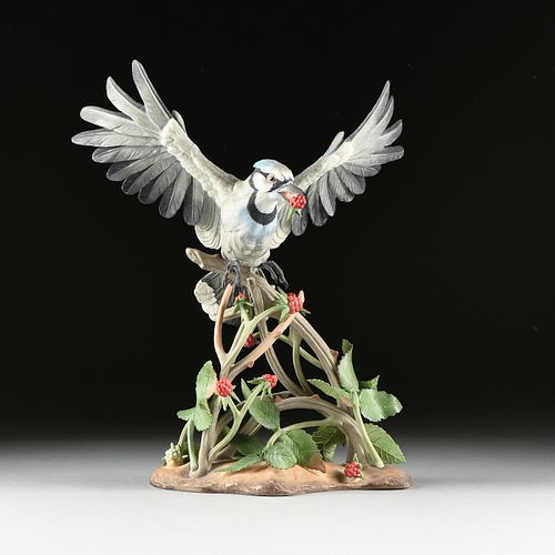 A BOEHM SCULPTURE, "BLUE JAY,"