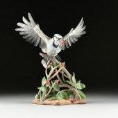 A BOEHM SCULPTURE, "BLUE JAY,"