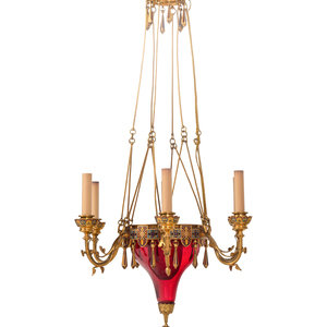 A Bohemian Champlevé Enamel, Gilt
