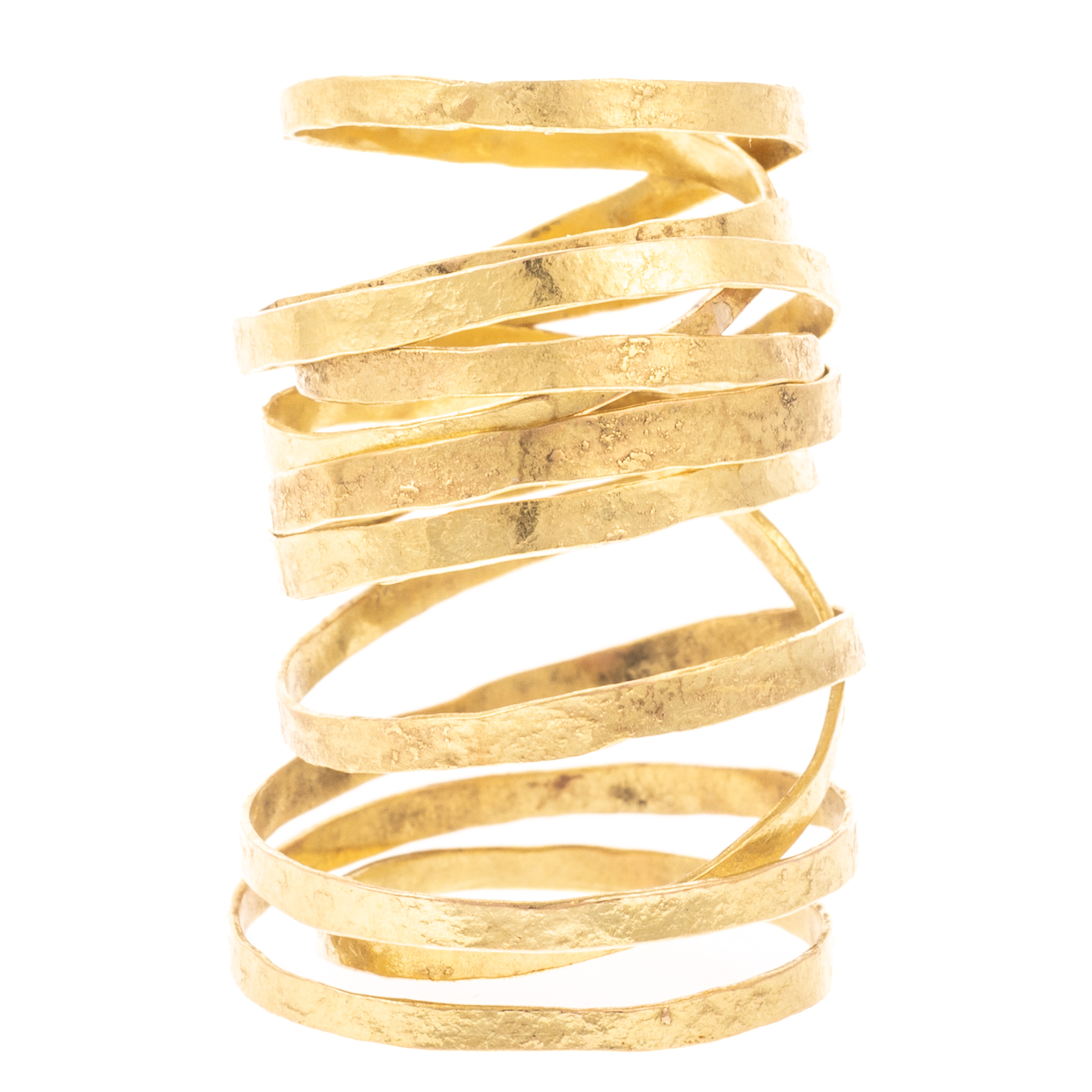 A BOSCO HANDMADE TEXTURED WRAP RING
