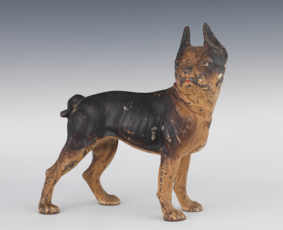 A Boston Terrier Cast Iron Doorstop