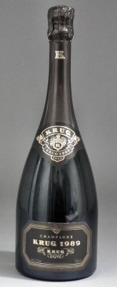 A bottle 1989 Krug vintage cha