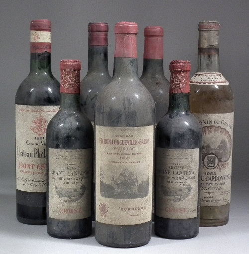 A bottle of 1959 Chateau