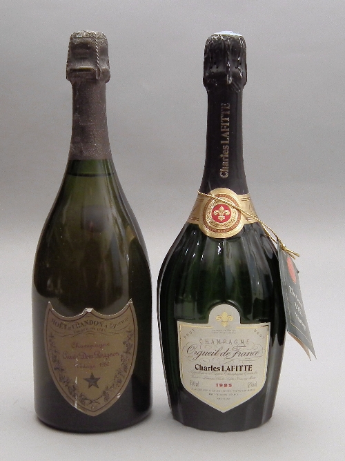 A bottle of 1980 Moet & Chandon