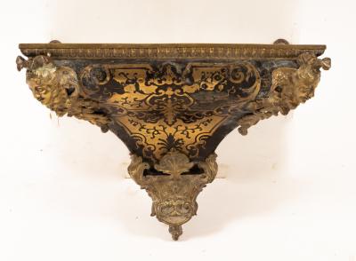 A Boulle work wall bracket with