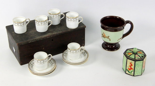 A Bourne Derby mug with raised