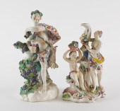 A BOW CANDLESTICK GROUP Circa