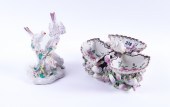 A BOW THREE-SHELL SALT OR SWEE