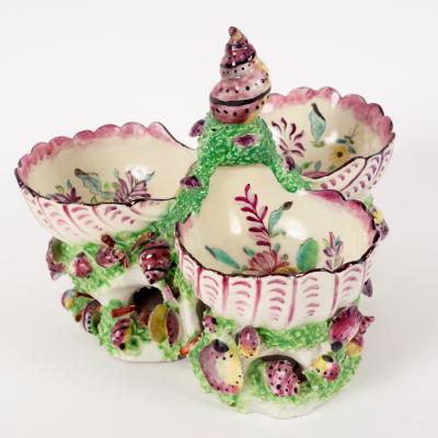 A Bow triple-shell sweetmeat