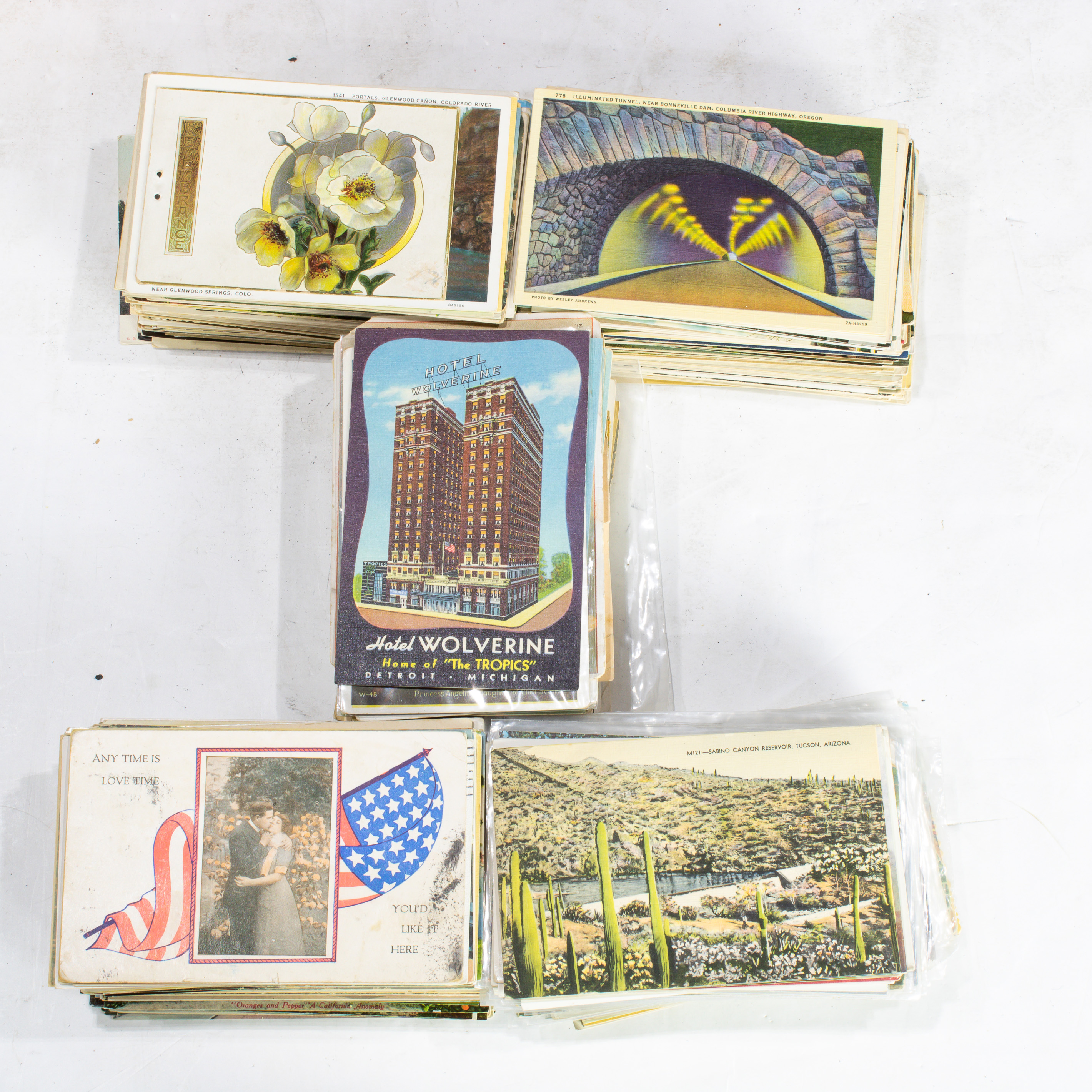 A BOX OF POSTCARDS: A box of