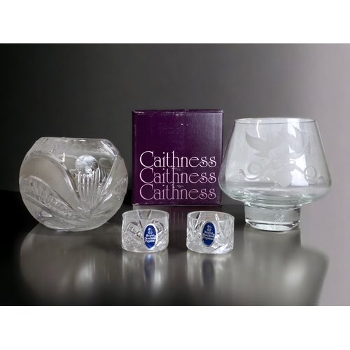 A BOXED CAITHNESS GLASS VASE,