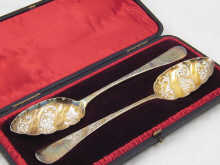 A boxed pair of Georgian dessert