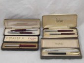 A boxed Parker pen and pencil