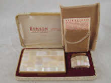 A boxed set comprising a Ronson gas