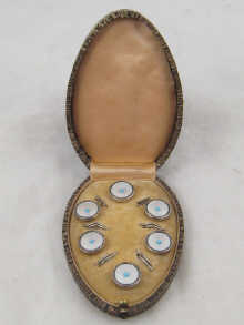 A boxed set of mother of pearl