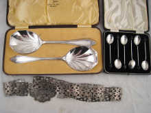 A boxed set of six bean and
