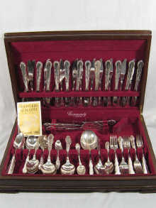 A boxed silver plated part