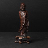 A Boxwood Figure of Damo (Bodh