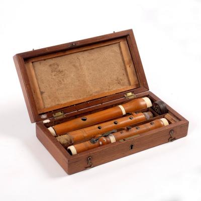 A boxwood ivory mounted