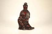 A BOXWOOD 'MANJUSRI BODHISATTV