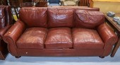 A BRADINGTON-YOUNG LEATHER SOF