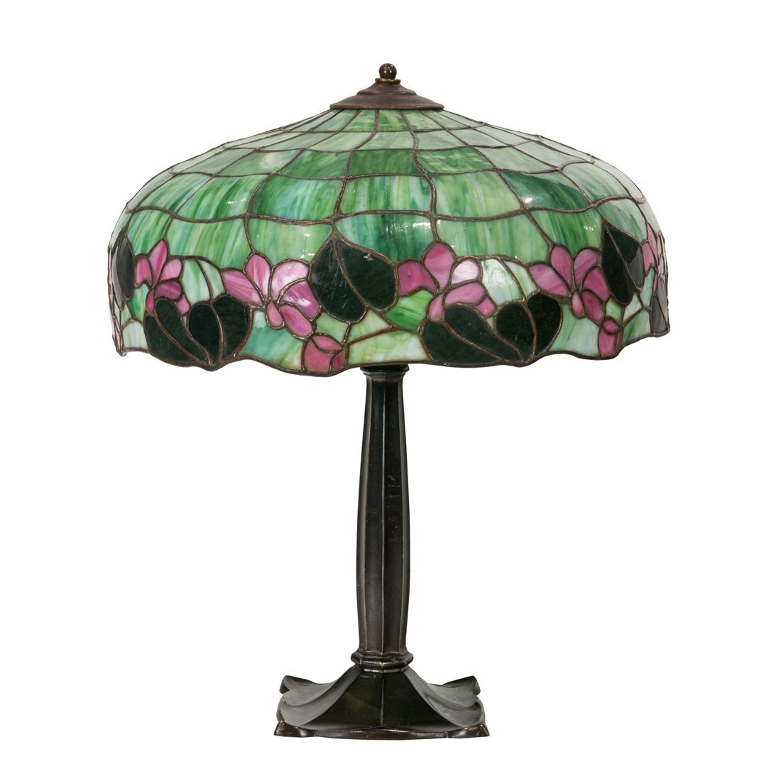 A BRADLEY & HUBBARD PATINATED METAL