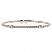 A BRAIDED CABLE BANGLE BY ROBE
