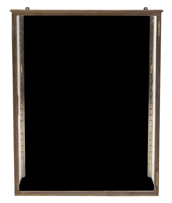 A Brass and Glass Display Cabinet
