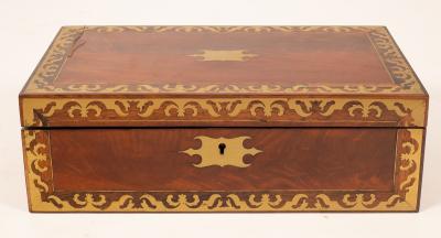 A brass bound writing slope