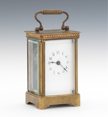 A Brass Carriage Clock The