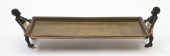 A Brass Figural Tray of rectan