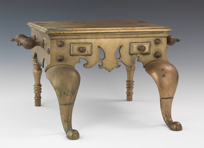 A Brass Fireside Footman Very