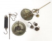 A Brass Hanging Scale etched L