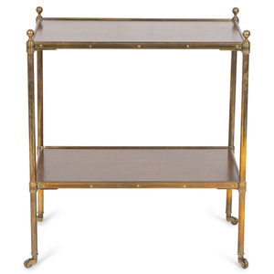 A Brass Mounted Two-Tier Side Table