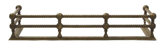 A Brass Neoclassical Fire Fender
