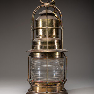 A Brass 'Post Lantern B' Signal