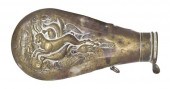 * A Brass Powder Flask Frary B