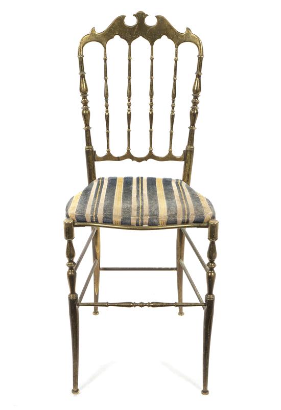 *A Brass Side Chair having a