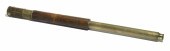 A brass single draw telescope