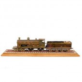 A brass working steam model of