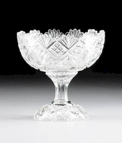 A BRILLIANT CUT CRYSTAL PUNCHBOWL